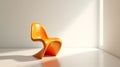 orange Panton chair Royalty Free Stock Photo