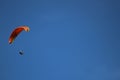 Orange Paragliding blue sky