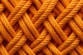 Orange Pattern Of Ropes Close Up Very Detailed Background