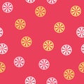 Orange pattern. Seamless vector