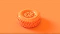 Orange / Peach Truck Wheel