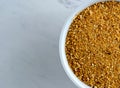 Orange Peel Powder Granules In Bowl Royalty Free Stock Photo