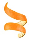 Orange peel spiral Royalty Free Stock Photo