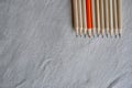 Color Pencils,Stand Out Of Crowd Concept Royalty Free Stock Photo