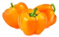 Orange pepper isolated on the white Royalty Free Stock Photo