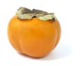 Orange persimmon isolated on white background. Royalty Free Stock Photo