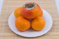Orange and Persimmons Royalty Free Stock Photo