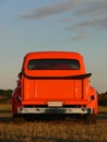 Orange Pick Up Truck Royalty Free Stock Photo