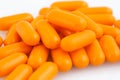 Orange pile of pills Royalty Free Stock Photo