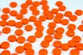 Orange Pills Background Royalty Free Stock Photo