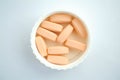 Orange pills Royalty Free Stock Photo