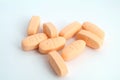 Orange pills Royalty Free Stock Photo