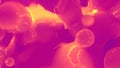 orange and pink dense gentle liquid from alien planet - abstract 3D rendering