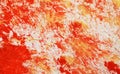 Orange white red painting blurred abstract vivid background, texture and strokes of brush