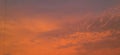 orange pink sky sunset evening dark clouds india Royalty Free Stock Photo