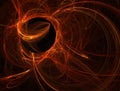 Orange plasma ball