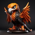 3d Model Of Heroic Yupik Art Owl With Manticore Design