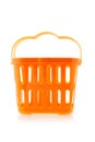 Orange plastic basket Royalty Free Stock Photo