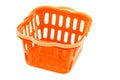 Orange plastic basket