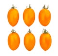 orange plum tomato