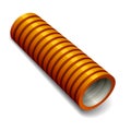 Orange plumbing corrugated tube Royalty Free Stock Photo