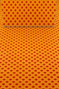 Orange polka dots and mirror Royalty Free Stock Photo
