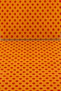 Orange polka dots and mirror Royalty Free Stock Photo
