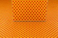 Orange polka dots and mirror Royalty Free Stock Photo
