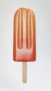 Orange popsicle ice cream isolated on white background Royalty Free Stock Photo