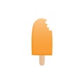 Orange ice popsicle vector illustration Royalty Free Stock Photo