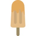 Orange Popsicle Vector Illustration