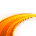 Orange power swoosh wave folder template Royalty Free Stock Photo