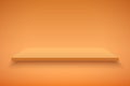 Orange Presentation platform Royalty Free Stock Photo