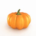 Orange pumpkin on a white background