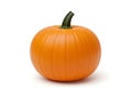 Orange Pumpkin on White Minimal Background Royalty Free Stock Photo