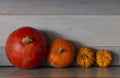 Pretty family of pumpkins