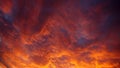orange purple dramatic stormy sky before storm at sunset for color sky background Royalty Free Stock Photo