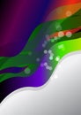 Orange Purple and Green Gradient vertical Business Wave Background Royalty Free Stock Photo