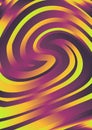 Orange Purple and Green Whirlpool Background Royalty Free Stock Photo