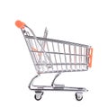Orange pushcart. Royalty Free Stock Photo
