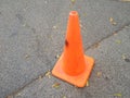 Orange pylon Royalty Free Stock Photo
