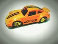 Orange racing toy car