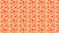 Orange Random Circles Dots Pattern Background Design