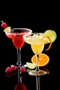 Orange and Raspberry margaritas - Most popular co Royalty Free Stock Photo