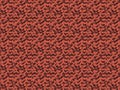 Orange red deep chestnut colour retro 60s wallpaper background with repeated figures  patterns. Creative concept wallpaper, . Royalty Free Stock Photo