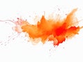 a orange and red paint splatter Royalty Free Stock Photo