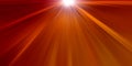 Orange and red sunbeam burst of light Royalty Free Stock Photo