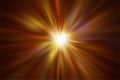 Orange and red sunbeam burst of light Royalty Free Stock Photo