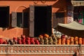 Orange and red turbans