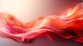 Orange and red waves, background with smooth silky shapes.